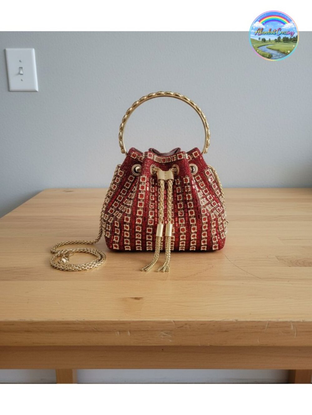 Sparkly Rhinestone Clutch Purse Diamond Evening Bag with Chain